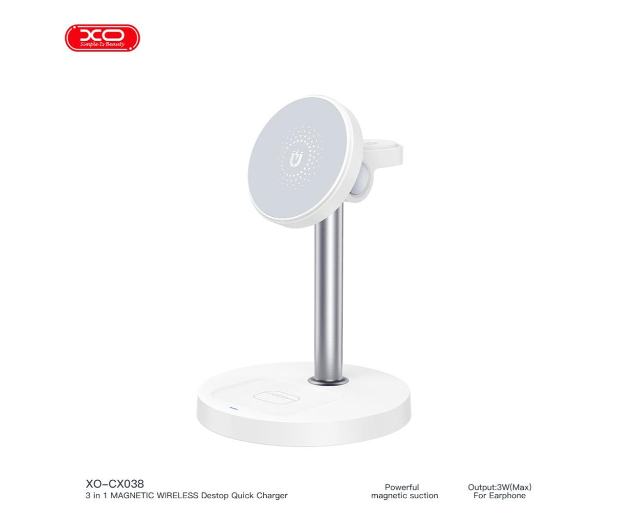 Mobile & Tablet Holder 15W 3-in-1 Wireless Charger