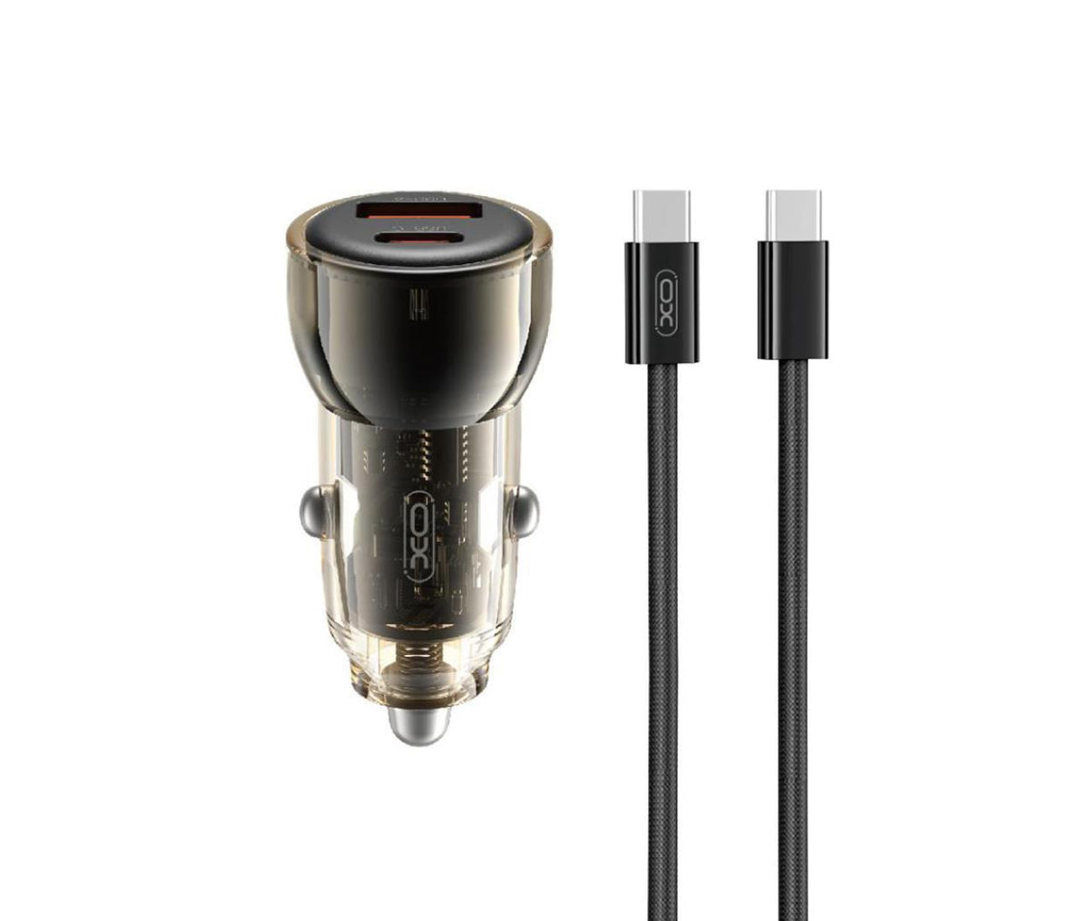 Smart Transparent Car Charger Simultaneous 60W