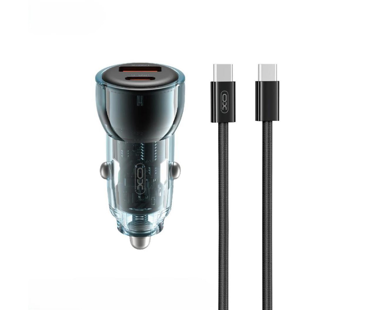 Smart Transparent Car Charger Simultaneous 60W