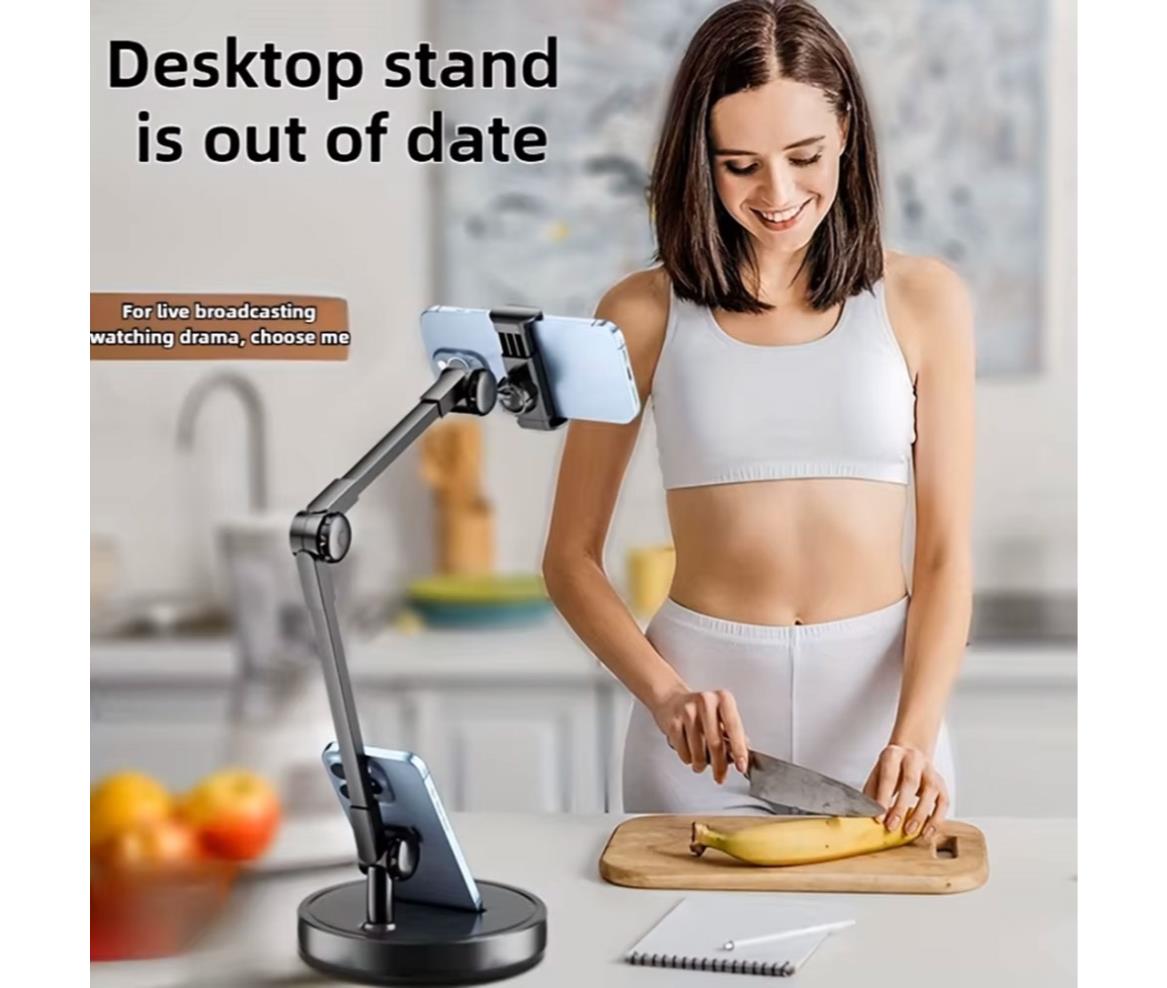 Professional Overhead Phone Stand - Desktop Live Streaming Tripod