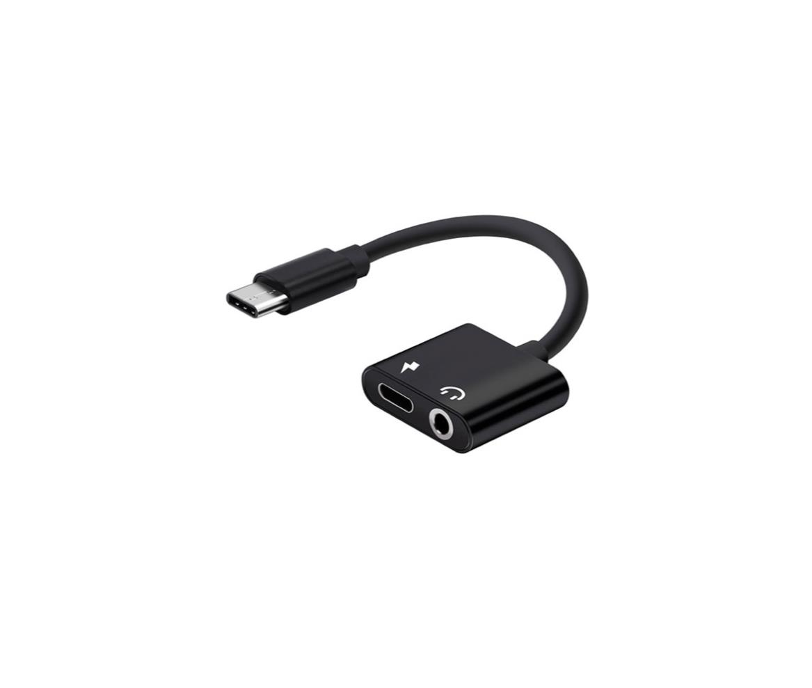 USB-C to 3.5mm Audio Adapter with Fast Charging & Mic Support