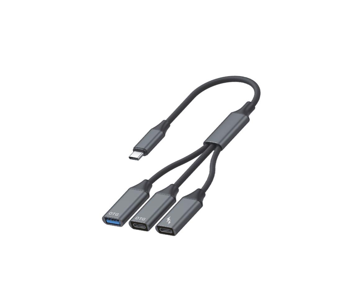 USB-C Hub Adapter USB 3.0 + Dual PD Ports
