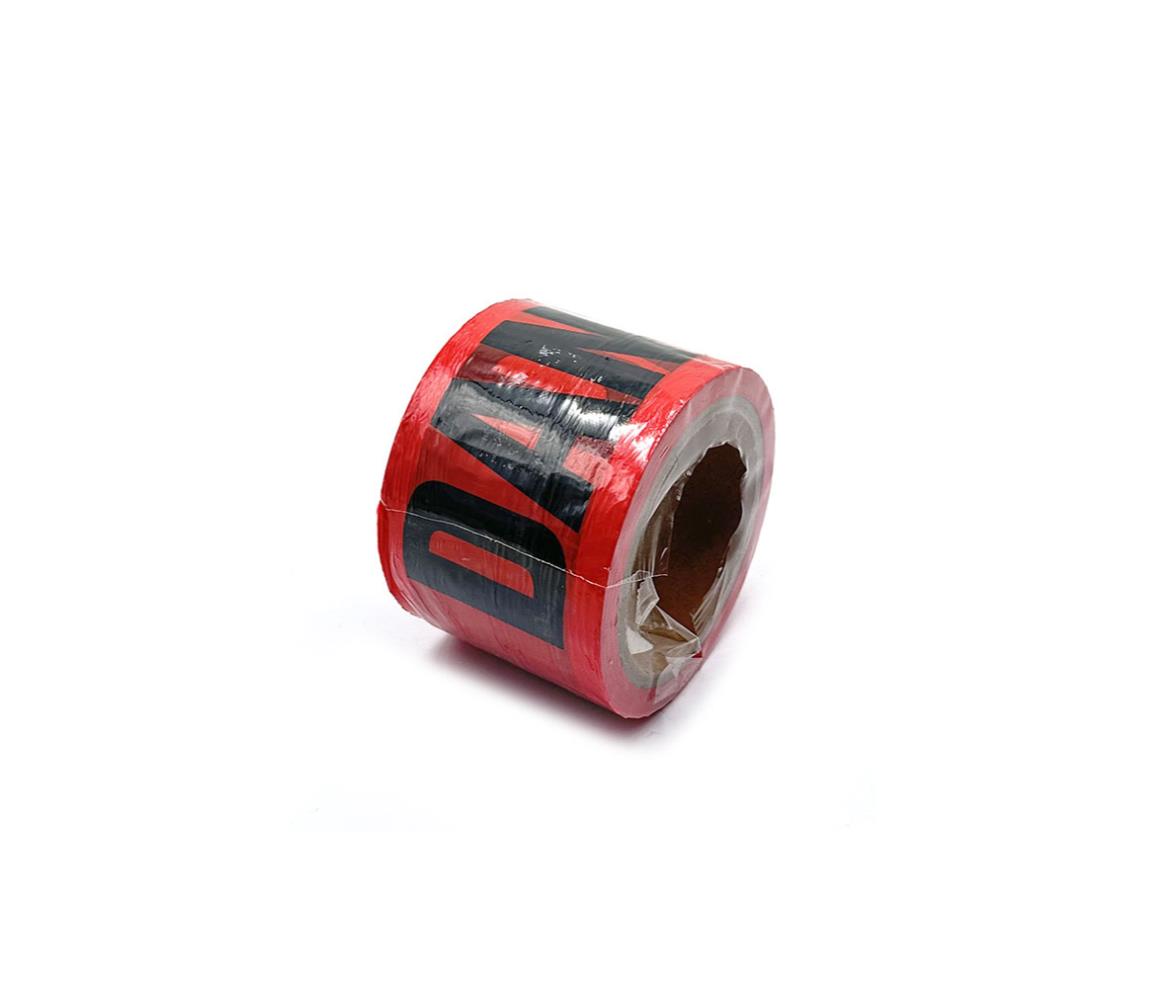 Warning Ribbon Danger Red Black 100M
