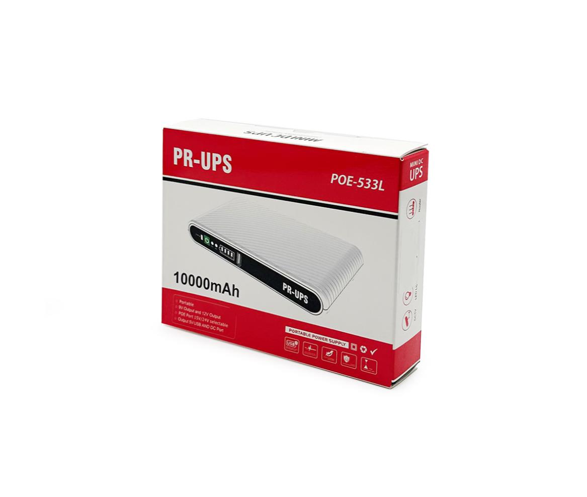 Mini UPS DC 5-9-12V 1A POE 15-24V 10000mAh
