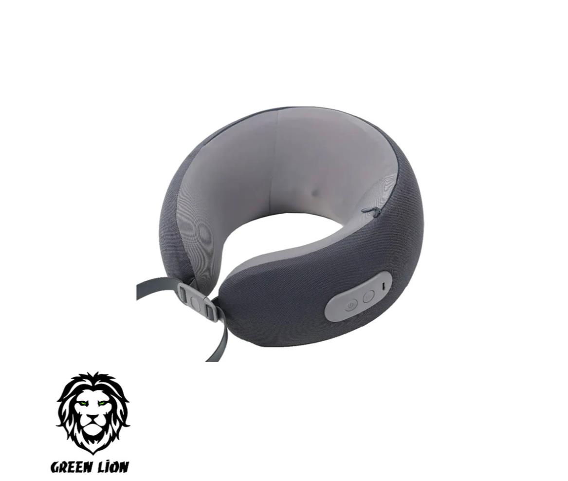 Green Lion Ergonomic Pillow with Neck Massager Function