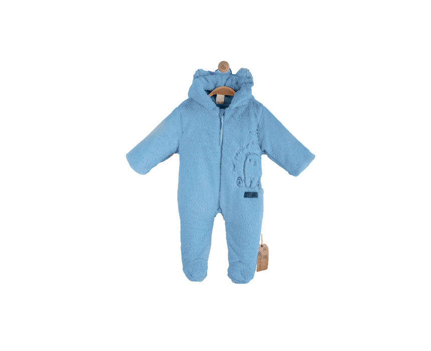 Blue Puffy Bear Overalls