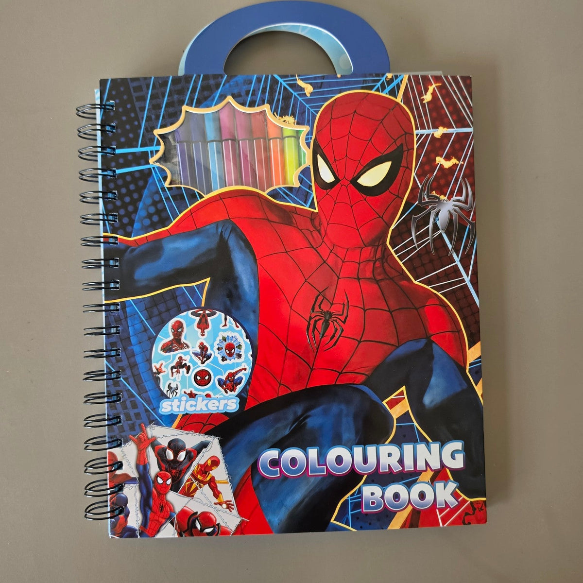 Spider-Man Colouring Book Set With Markers 3+
