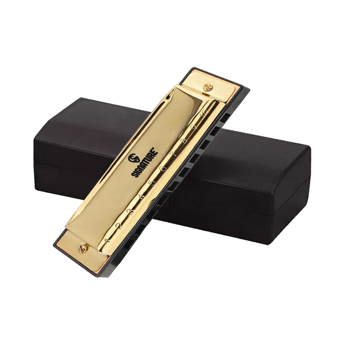 Signature HARSS10H Stainless Steel Harmonica 10-Hole