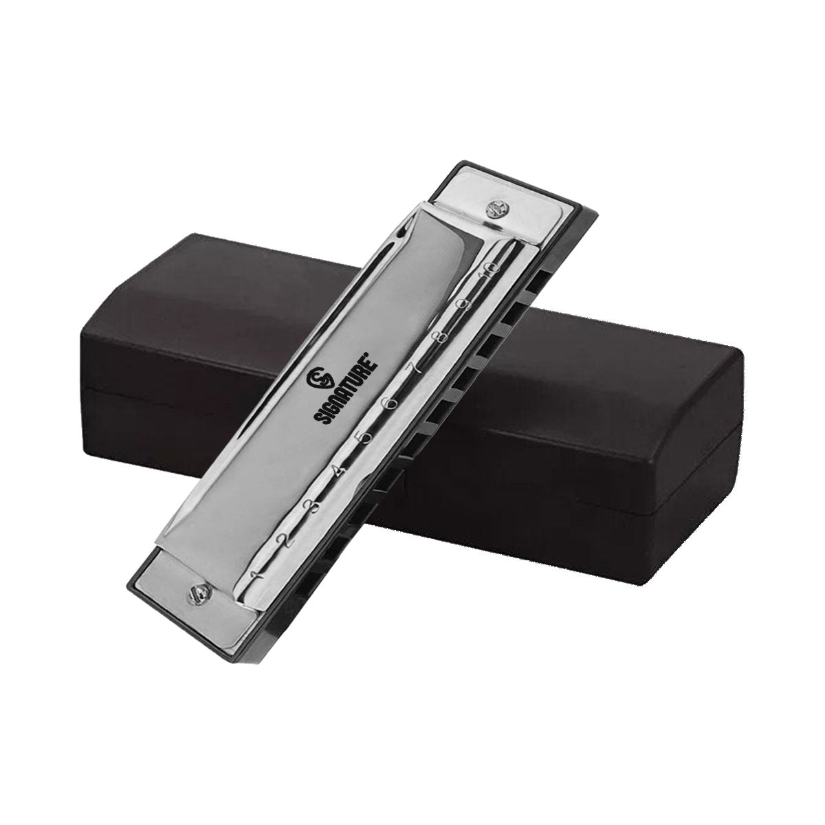 Signature HARSS10H Stainless Steel Harmonica 10-Hole