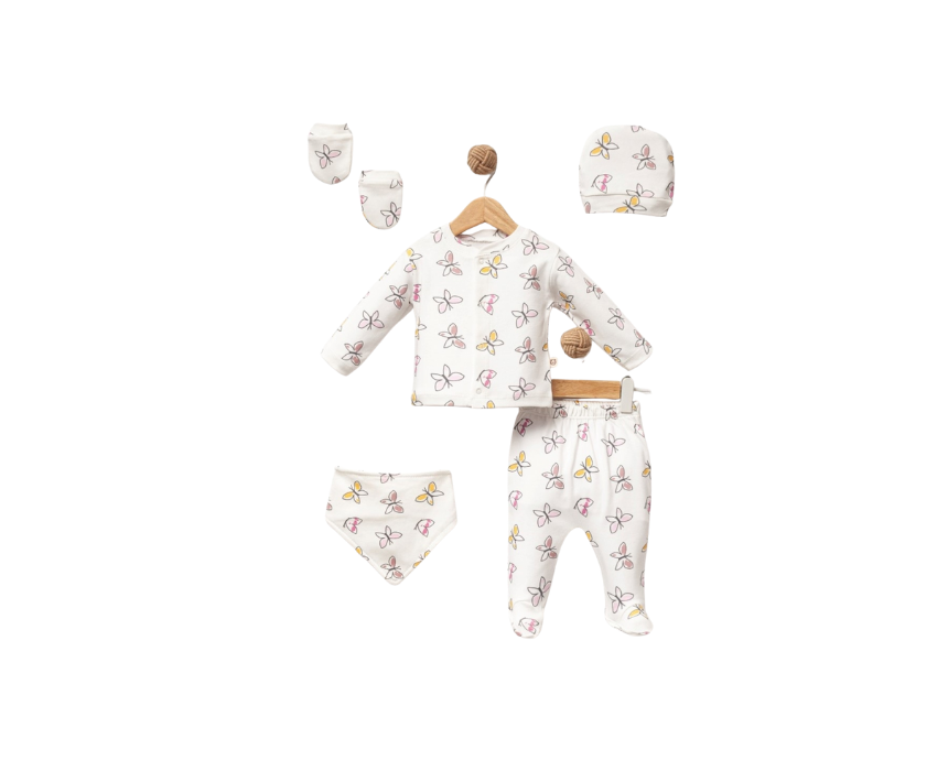 Newborn Butterfly Five-Piece Set