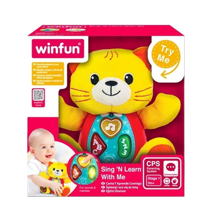 Sing 'N Learn With Me - Kelsey Cat Plush Sing 'N Learn With Me - Kelsey Cat Sing 'N Learn With Me - Kelsey Cat WinFun
