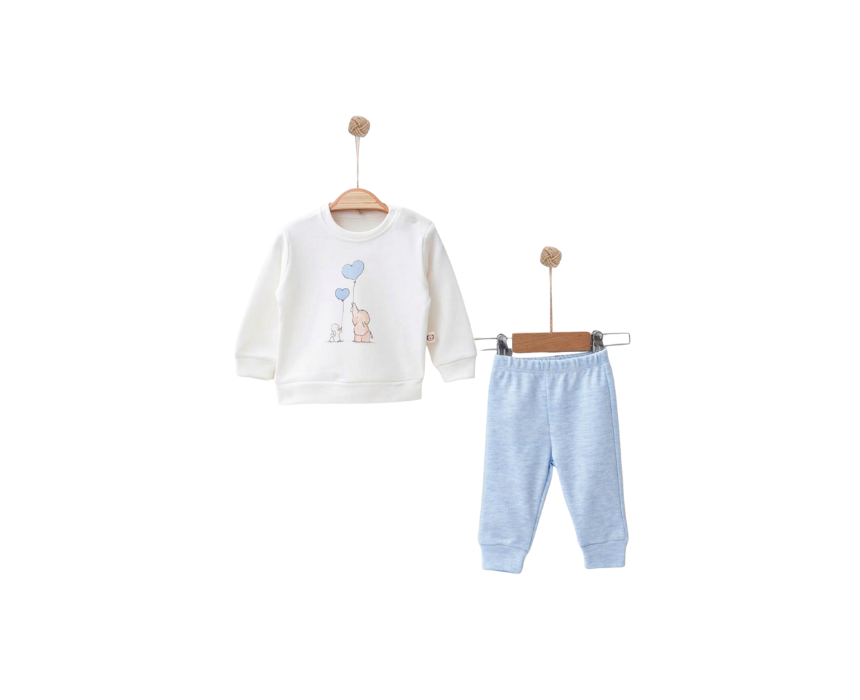 Elephant Print Two-Piece Set