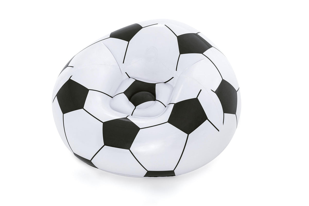 Up, In & Over™ 1.14m x 1.12m x 66cm Beanless Soccer Ball Chair Air Chair Up, In & Over™ 1.14m x 1.12m x 66cm Beanless Soccer Ball Chair Up, In & Over™ 1.14m x 1.12m x 66cm Beanless Soccer Ball Chair Bestway