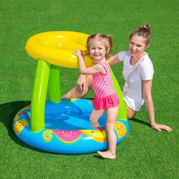 UV Careful Fruit Canopy Play Pool 94 x 89 x 79 cm Kids Inflatables UV Careful Fruit Canopy Play Pool 94 x 89 x 79 cm UV Careful Fruit Canopy Play Pool 94 x 89 x 79 cm Bestway