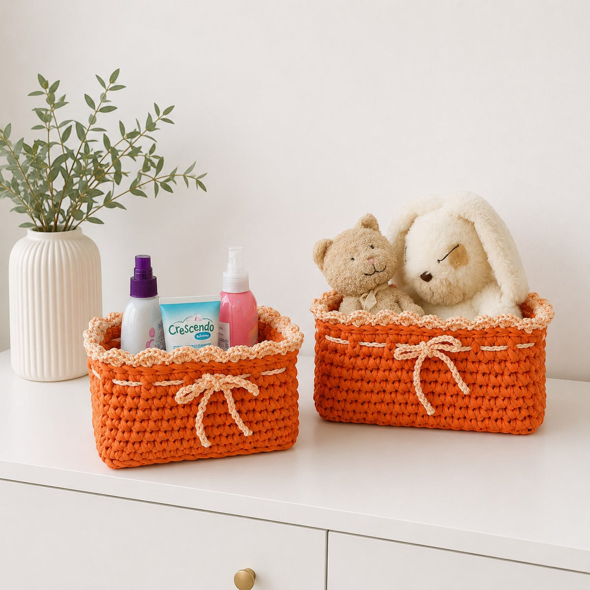 Orange Basket Set