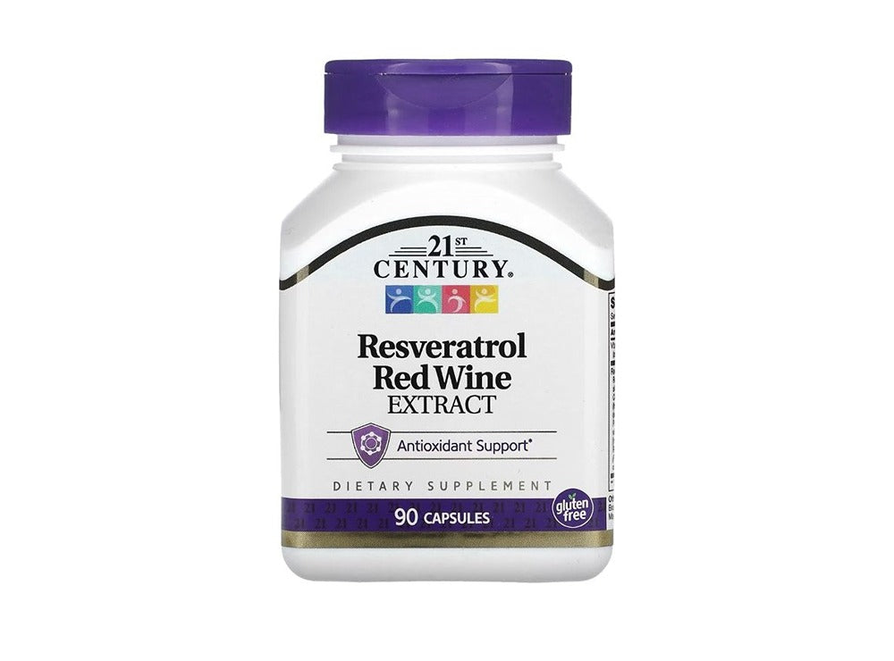 21St Century Resveratrol Red Wine Extract 90 Caps