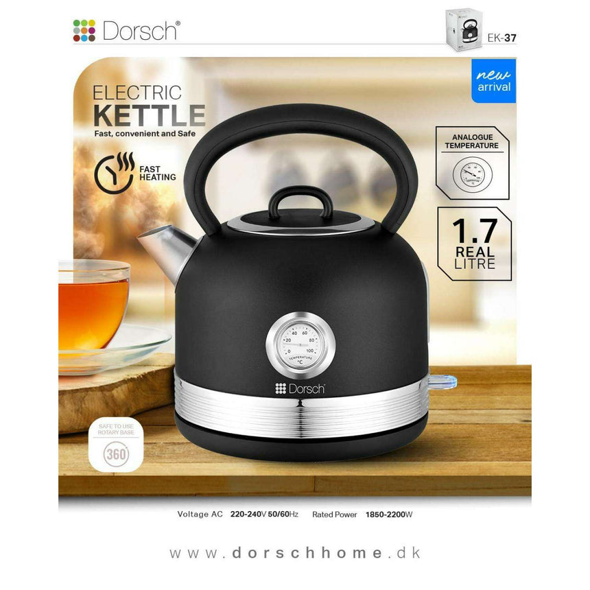 Electric Kettle - 1.7L Electric Kettles Electric Kettle - 1.7L Electric Kettle - 1.7L Dorsch