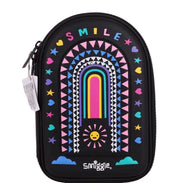 Smiggle Pencil Case | Hardtop | Black Rainbow