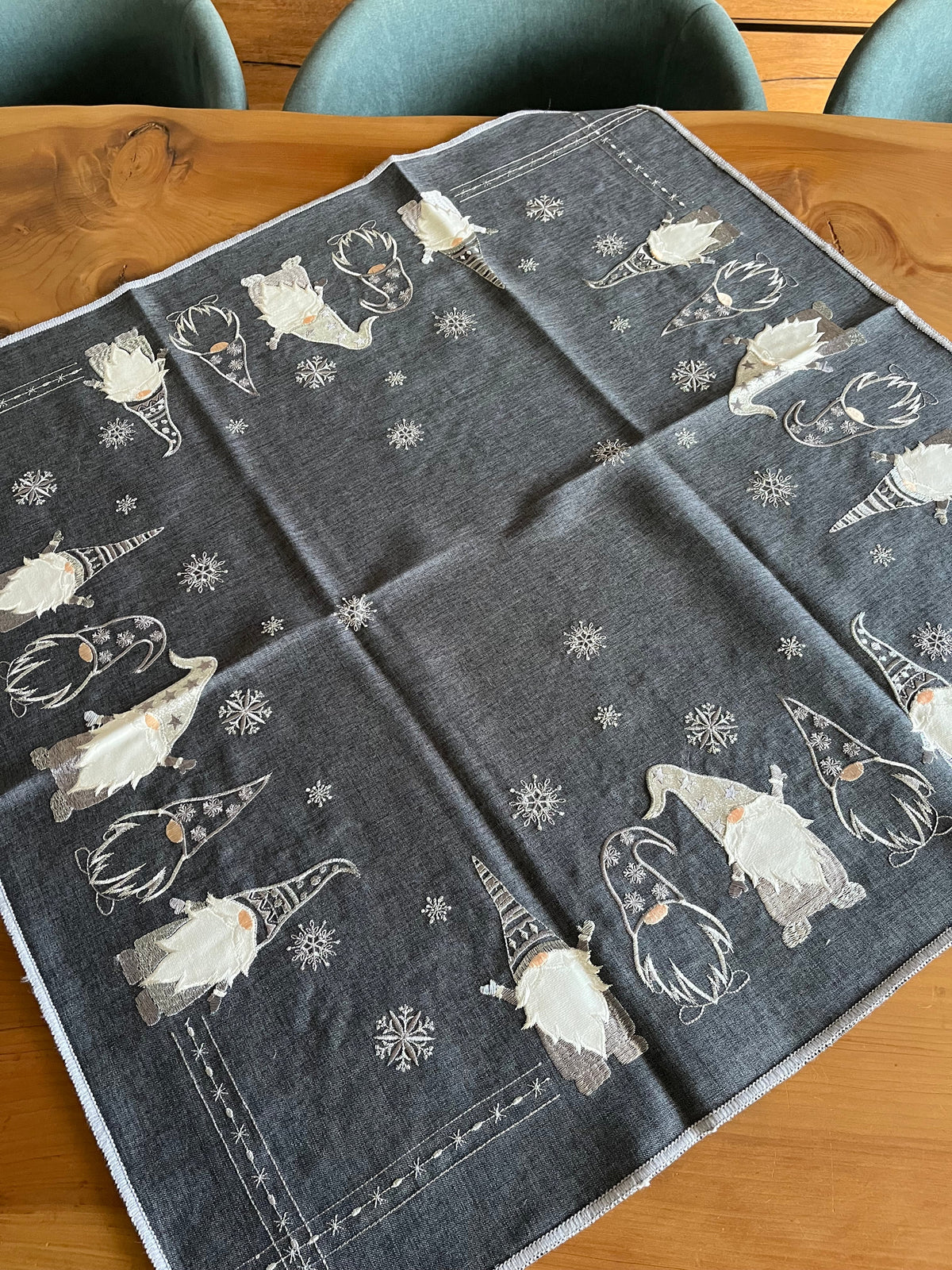 Christmas Gnomes Table Cloth 84x84cm