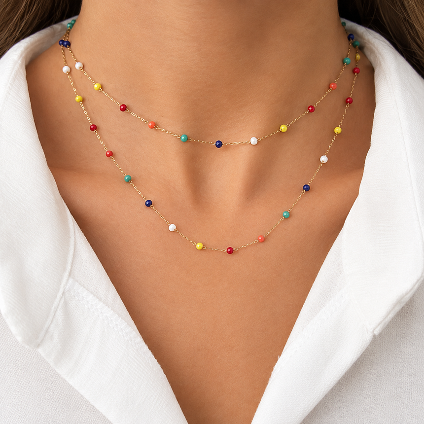 Colorful Waist Chain To Necklace