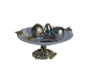 Murano Glass Bowl Silver
