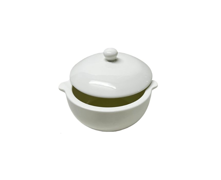 Porcelain Soup Bowl in White