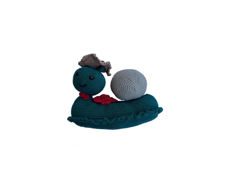 Crochet Snail Baby Toy Handmade