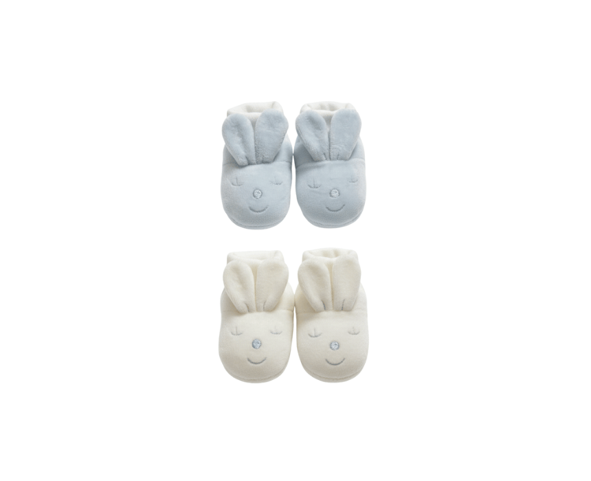 Prémaman Bunny Baby Slippers - 2-Pack