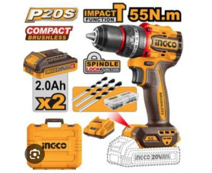 Ingco 55 N.m Cordless Impact Drill