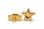 Gold Star Candle Holder
