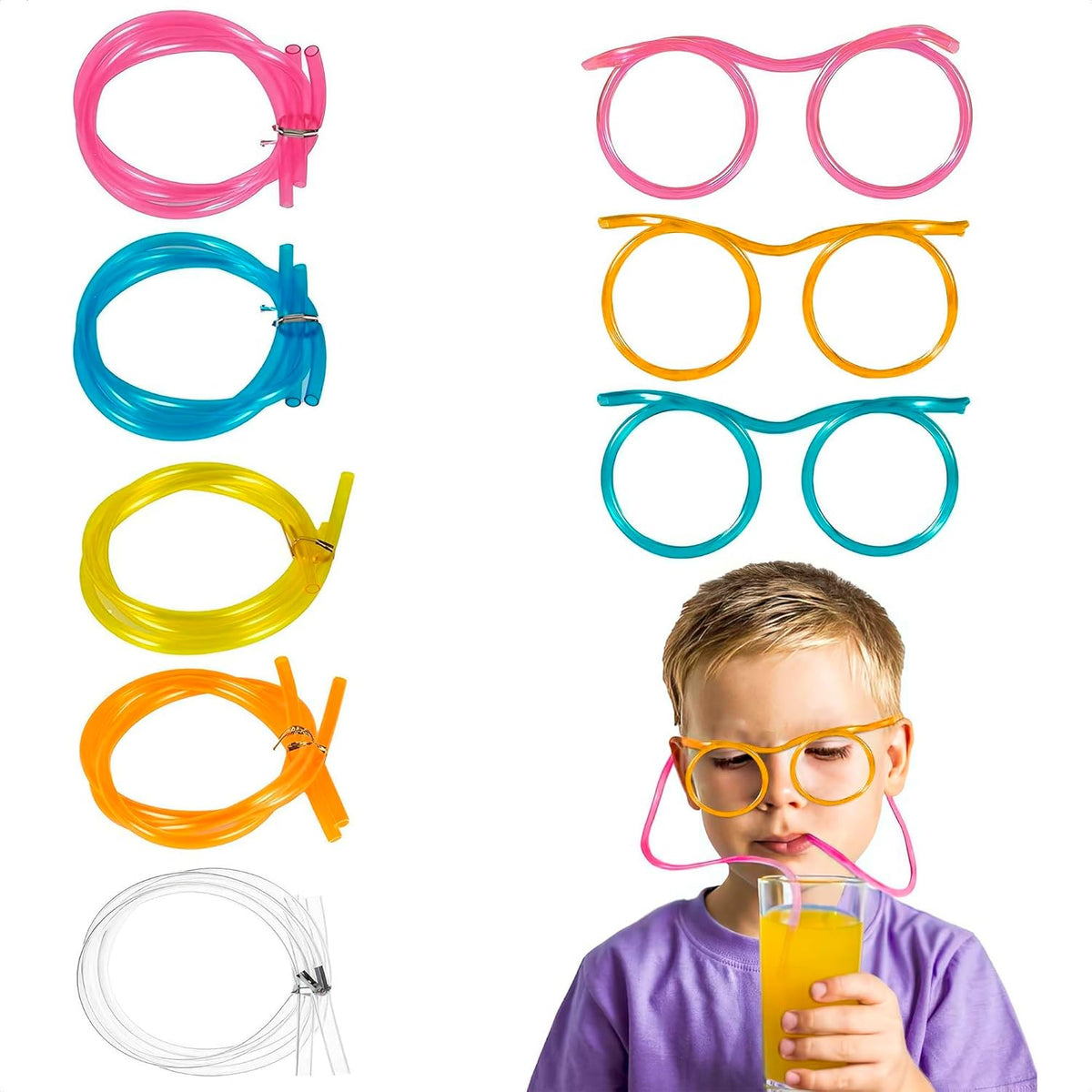 Fun: Silly straws Glasses