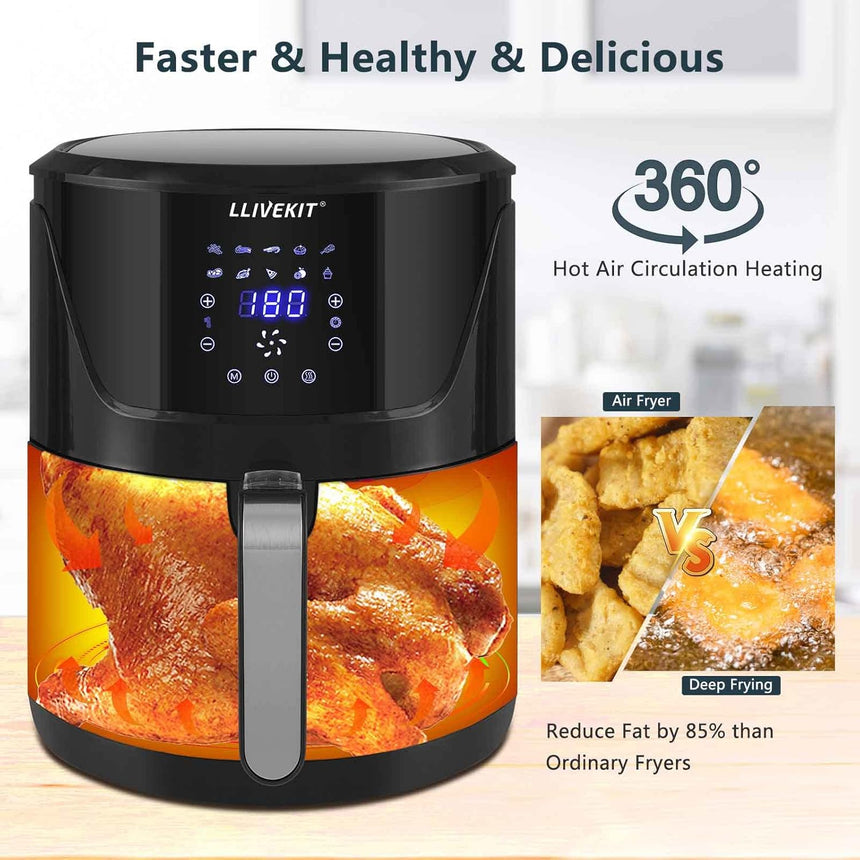 7L Large Air Fryer, 1800W + Digital Touch Screen Outlet 7L Large Air Fryer, 1800W + Digital Touch Screen 7L Large Air Fryer, 1800W + Digital Touch Screen LLIVEKIT