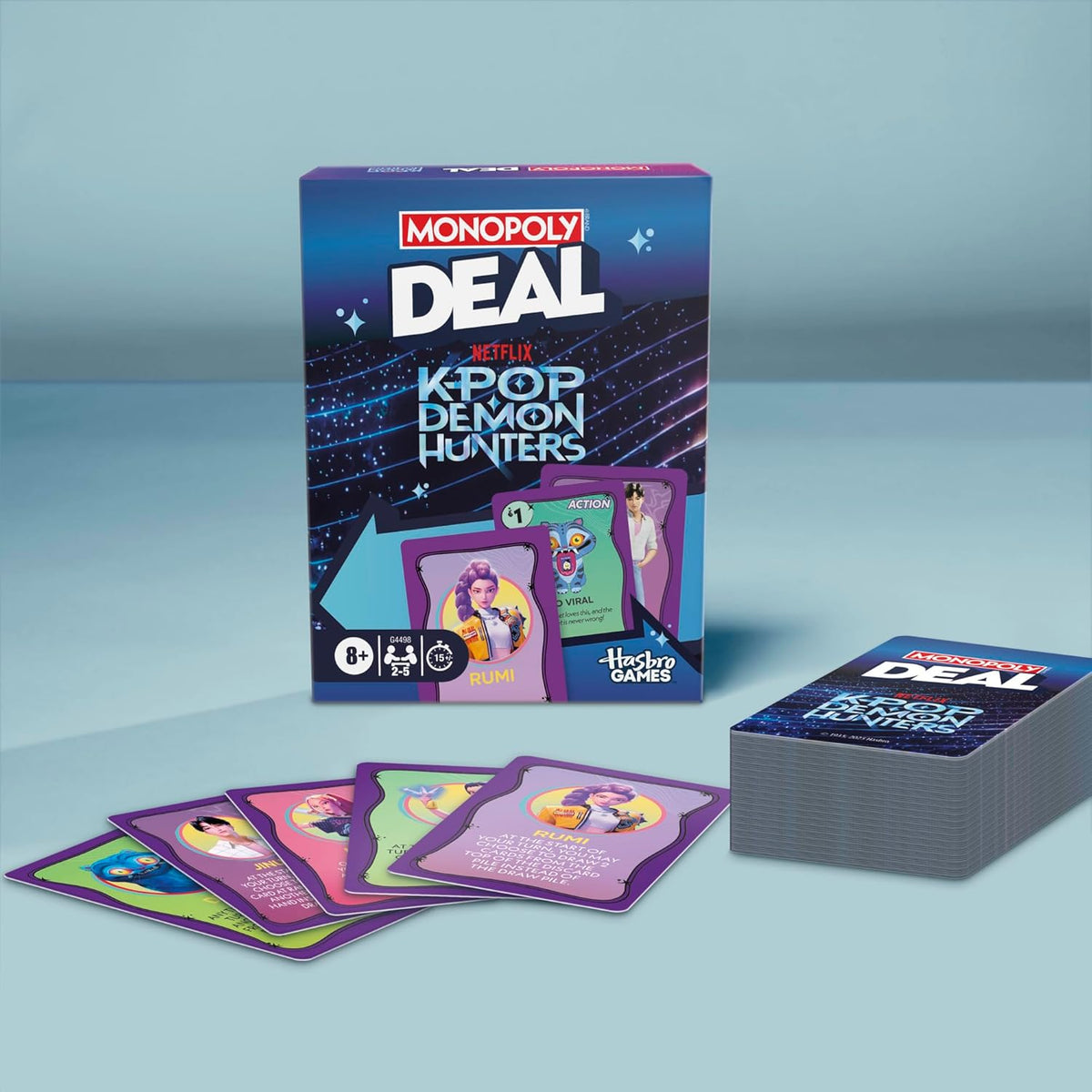 Monopoly Deal: K-Pop Demon Hunters Card Game by Hasbro