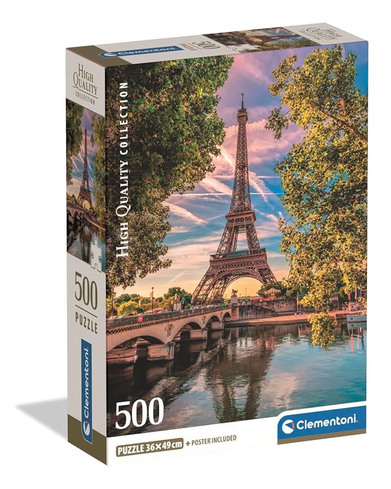 PZL 500 HQC Along The Seine Compact Box adults puzzle PZL 500 HQC Along The Seine Compact Box PZL 500 HQC Along The Seine Compact Box CLEMENTONI