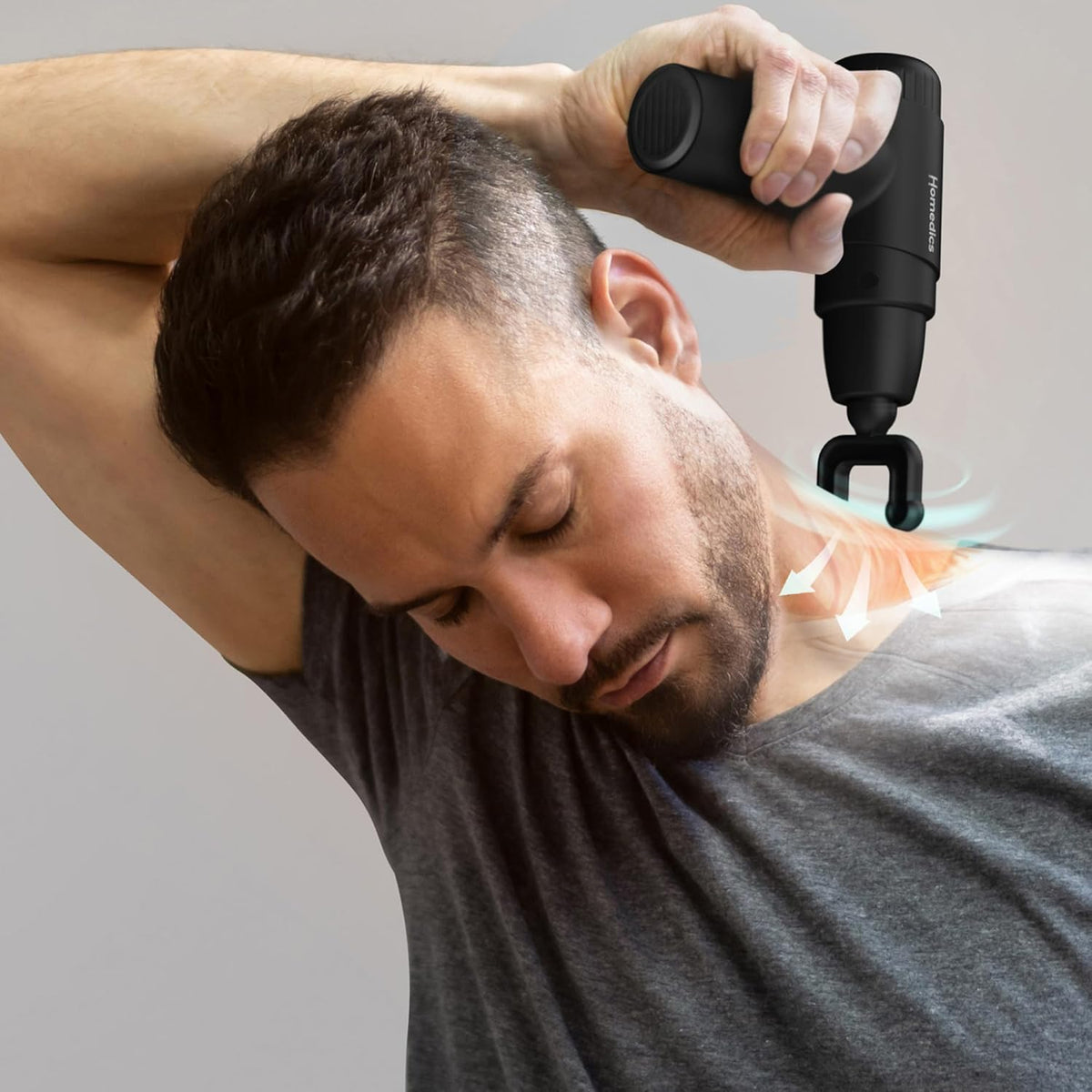 Mini Massage Gun + Heated Head Massage & Relaxation Mini Massage Gun + Heated Head Mini Massage Gun + Heated Head HoMedics