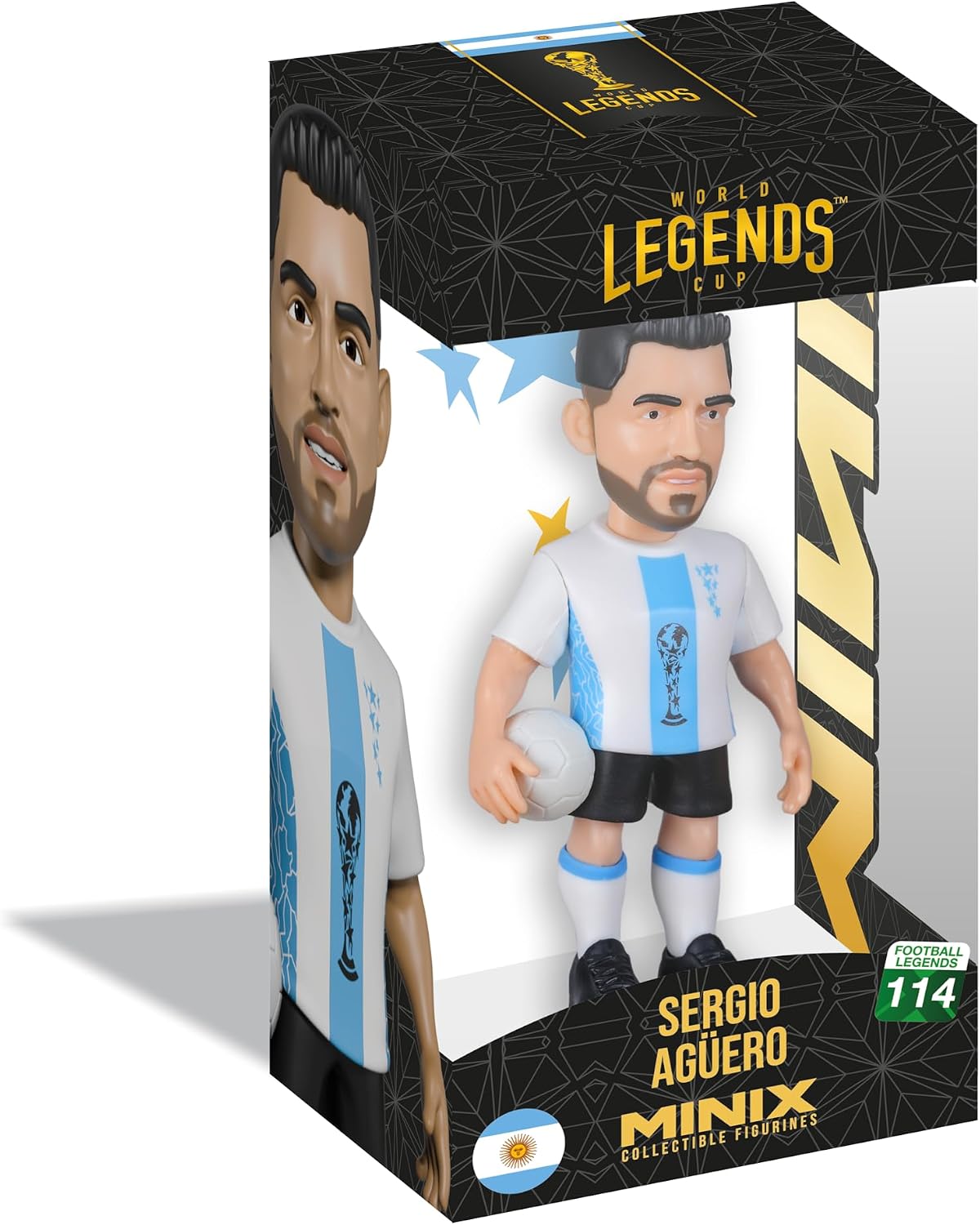 Agüero World Cup of Legends Figurine 12 cm