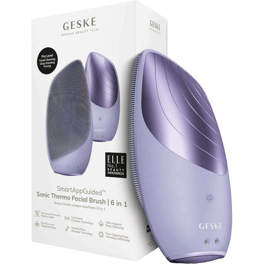 SmartAppGuided™ Sonic Thermo Facial Brush | 6 in 1 Skin Cleansing Brushes & Systems SmartAppGuided™ Sonic Thermo Facial Brush | 6 in 1 SmartAppGuided™ Sonic Thermo Facial Brush | 6 in 1 Geske