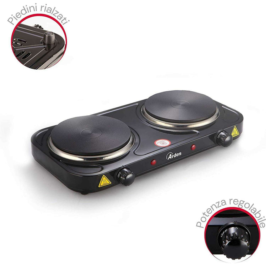 Electric Cooker 2 Plates 15.5/15.5 2000W hot Plate Electric Cooker 2 Plates 15.5/15.5 2000W Electric Cooker 2 Plates 15.5/15.5 2000W Ardes