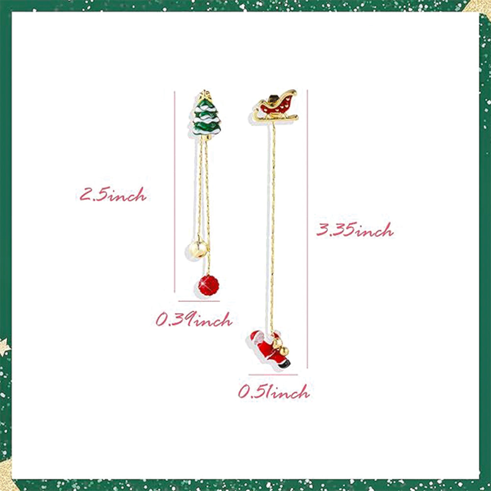 Christmas: Santa & Tree Dangle Earrings ✨