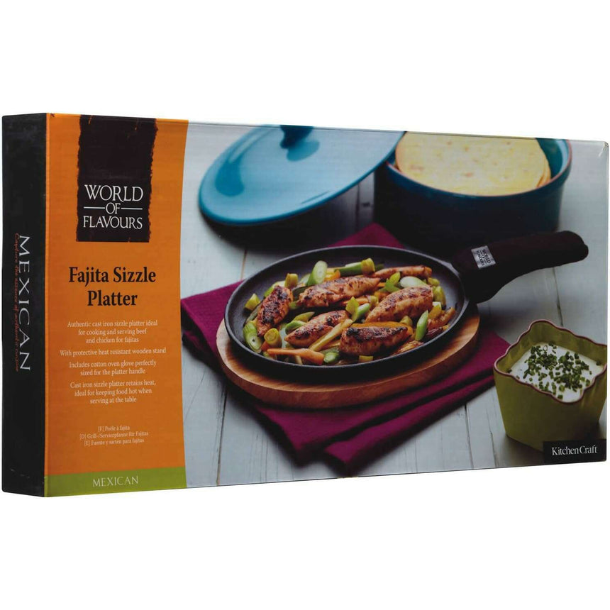 Cast Iron Fajita Sizzler Cast Iron Cast Iron Fajita Sizzler Cast Iron Fajita Sizzler KitchenCraft