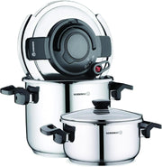 Alessa 4 Piece Pressure Cooker Set Pressure cooker Alessa 4 Piece Pressure Cooker Set Alessa 4 Piece Pressure Cooker Set Korkmaz