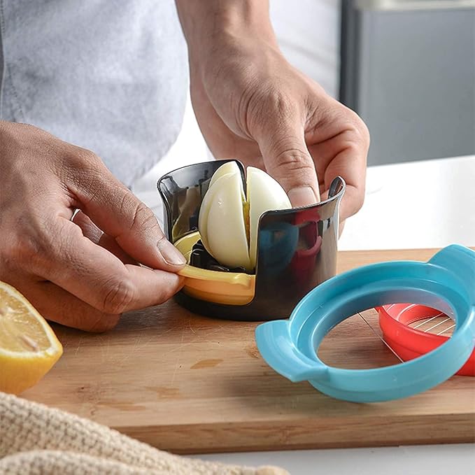 3in1 Egg Slicer Stainless Steel Cutter