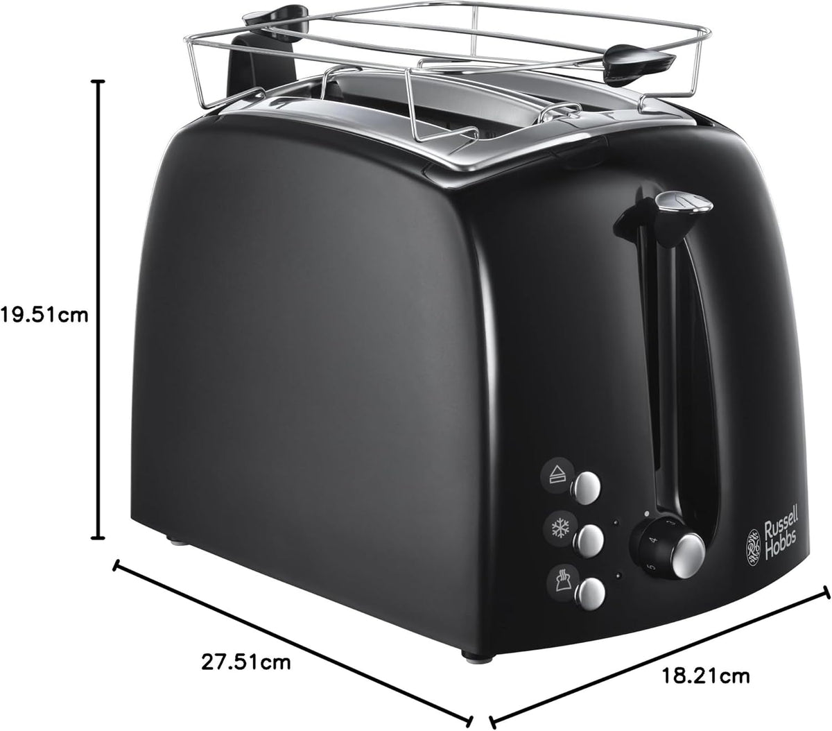 Toaster 850W - Black