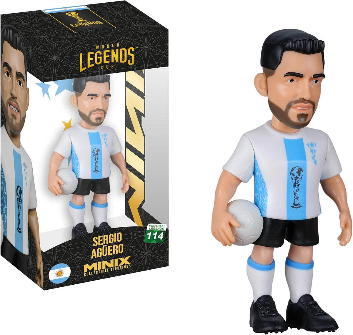 Agüero World Cup of Legends Figurine 12 cm