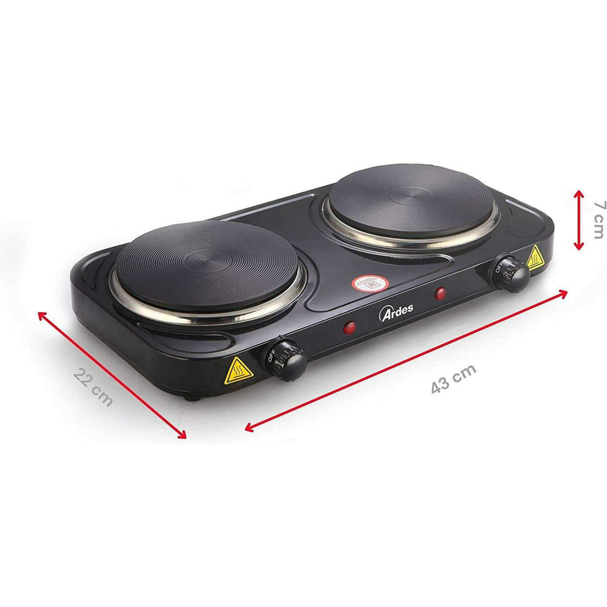 Electric Cooker 2 Plates 15.5/15.5 2000W hot Plate Electric Cooker 2 Plates 15.5/15.5 2000W Electric Cooker 2 Plates 15.5/15.5 2000W Ardes