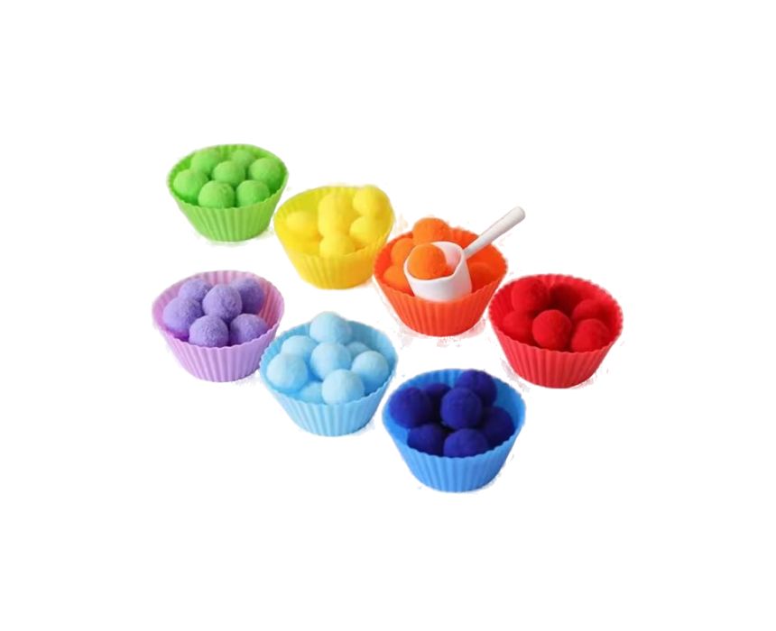 Clip Plush Ball Color Sorting Toy