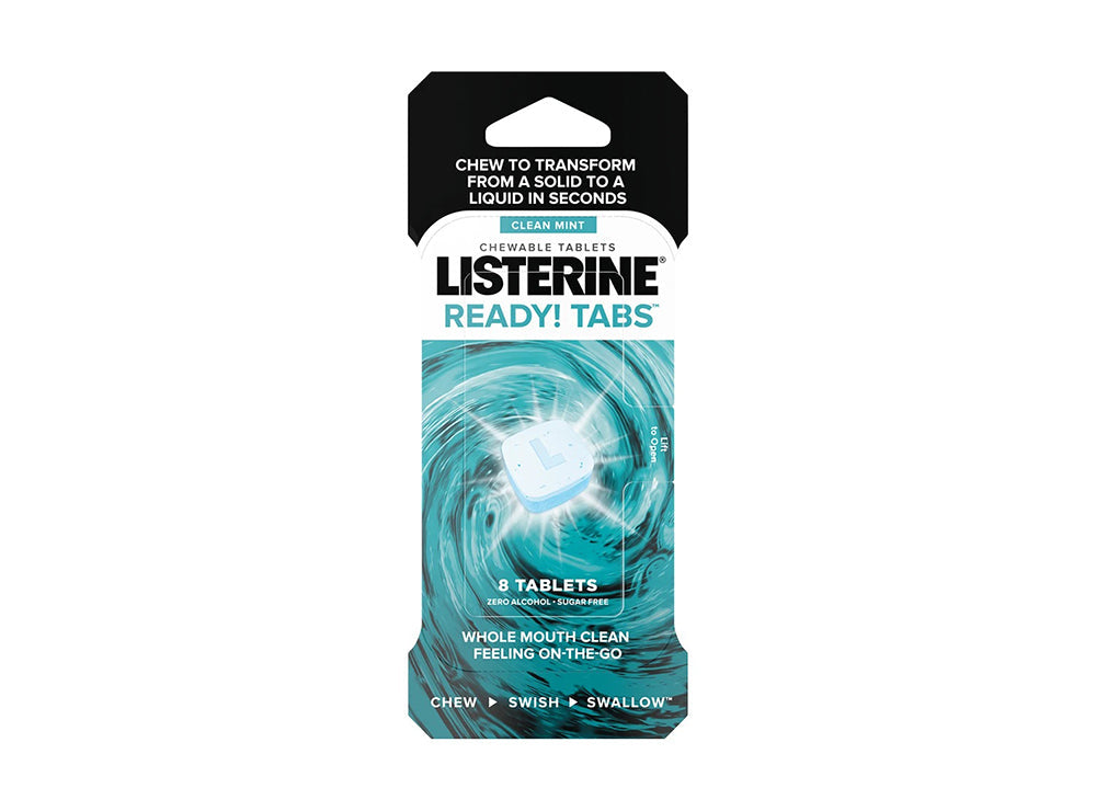 Listerine Go! Clean Mint 8 Tablets