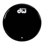 DW 24" Gloss Black Bass Drum Head