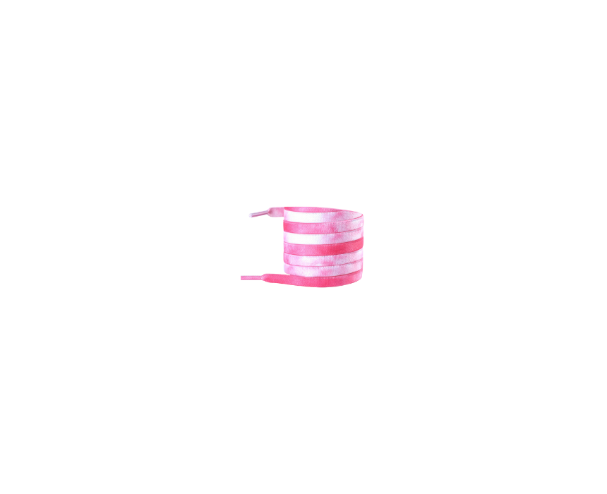 Elastic Shoe Laces in Gradient Cherry Blossom Pink with Capsules