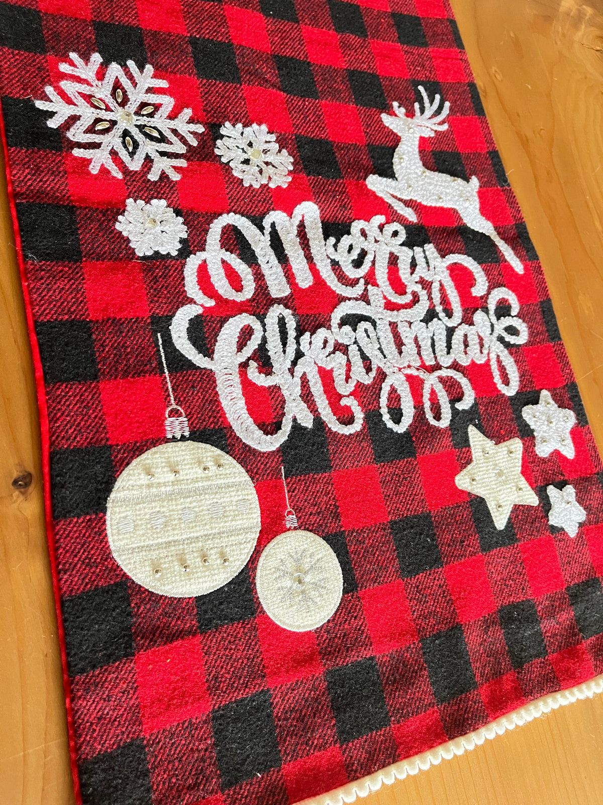Christmas Wool Table Runner 35x180cm